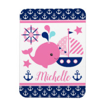 Padrões de baleia e de âncoras náuticas, de cor ro