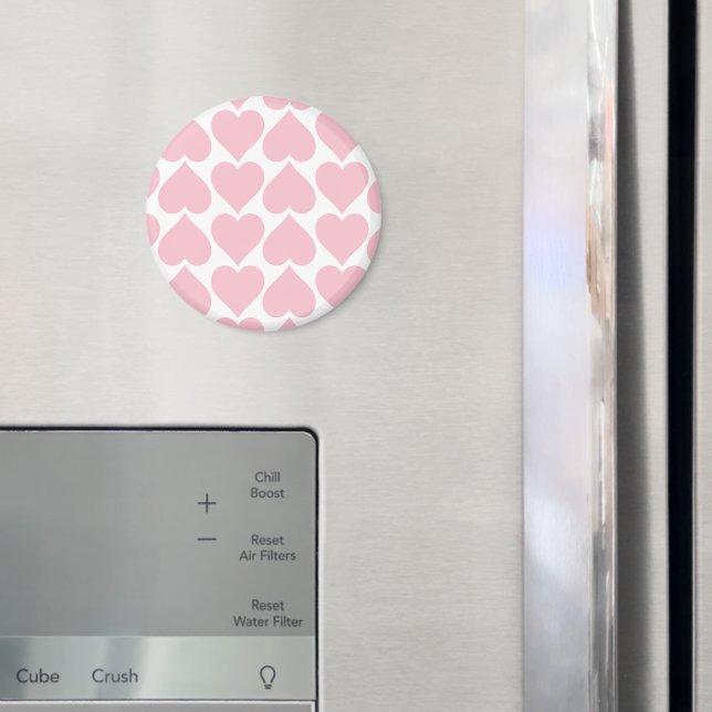 Íman Padrões de Coração Rosa, Romântico, Amor (In Situ (Fridge))