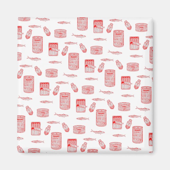 Íman Padrões de Peixe Inclinado (Frente)