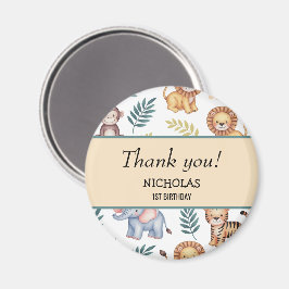 Íman Padrões Tropicais De Animais Da Selva Safari