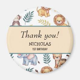 Íman Padrões Tropicais De Animais Da Selva Safari