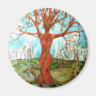 Íman Pagan Dryad Tree Goddese Wiccan Nature Art