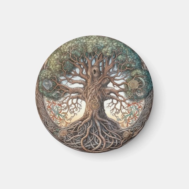 Íman Pagan Tree of Life Magnet (Frente)