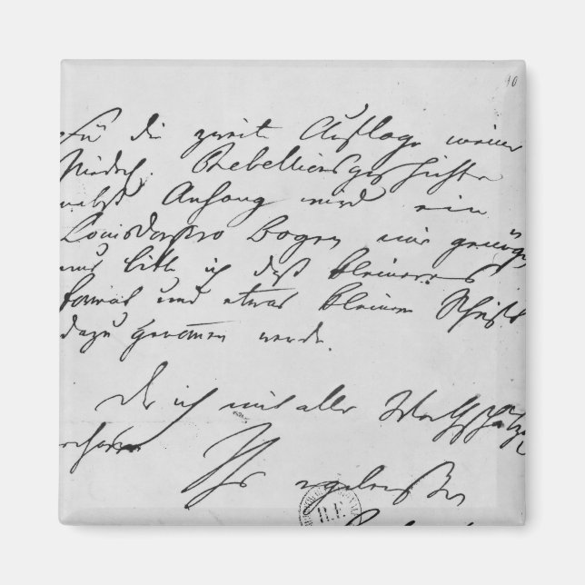 Íman Página de texto com sua assinatura (Frente)