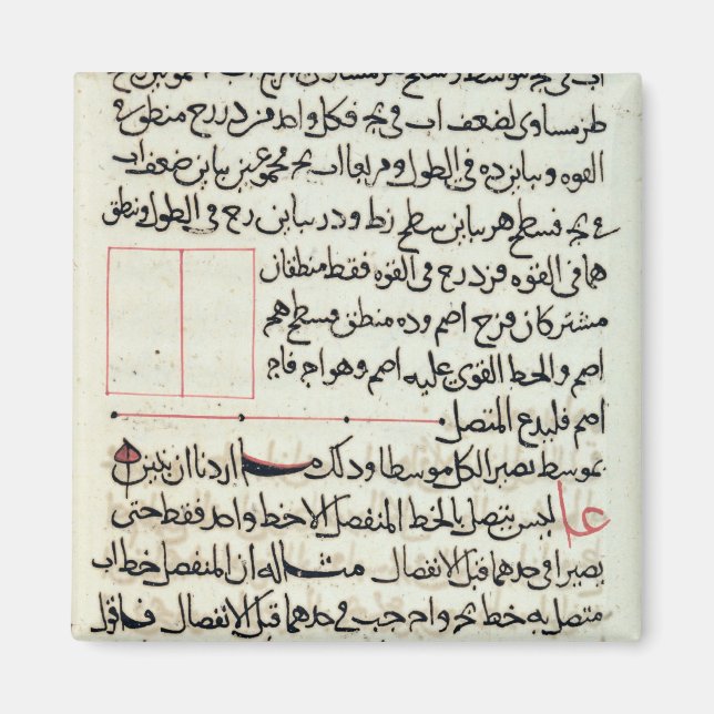 Íman Página de texto de um 'Elements', um livro geometr (Frente)