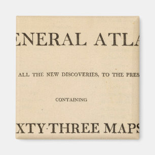 Íman Página de Título Novo, elegante atlas geral