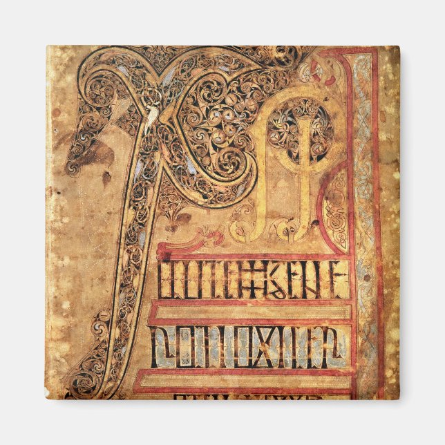 Íman Página inicial do Lichfield Gospels, c.720 (Frente)