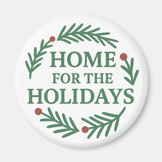 Íman Página inicial do Magnet Natal Holidays (Frente)