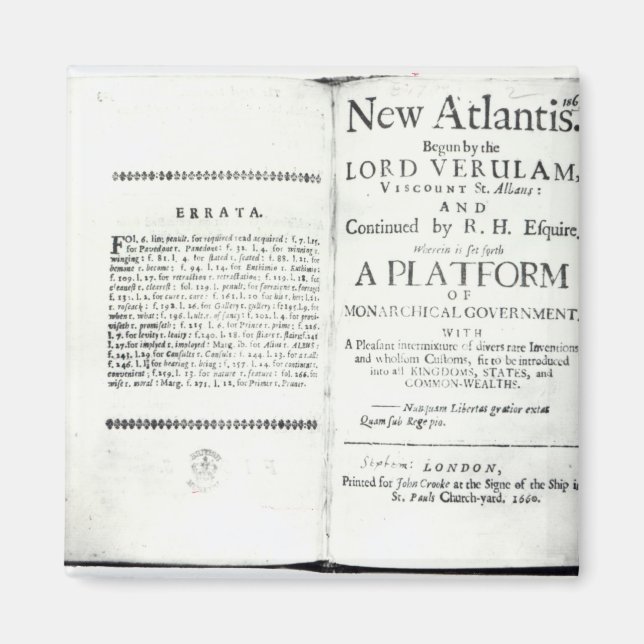 Íman Páginas de título para Francis Bacon (Frente)