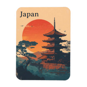 Íman Pagode Japão vintage