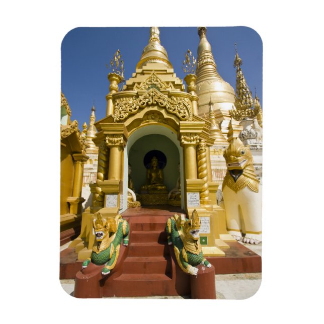 Íman Pagode Shwedagon (Paya), grande local de templo qu (Vertical)