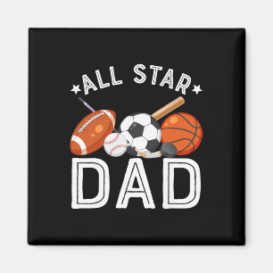 Íman Pai Astro do Menino do Aniversário Sketll Futebol 