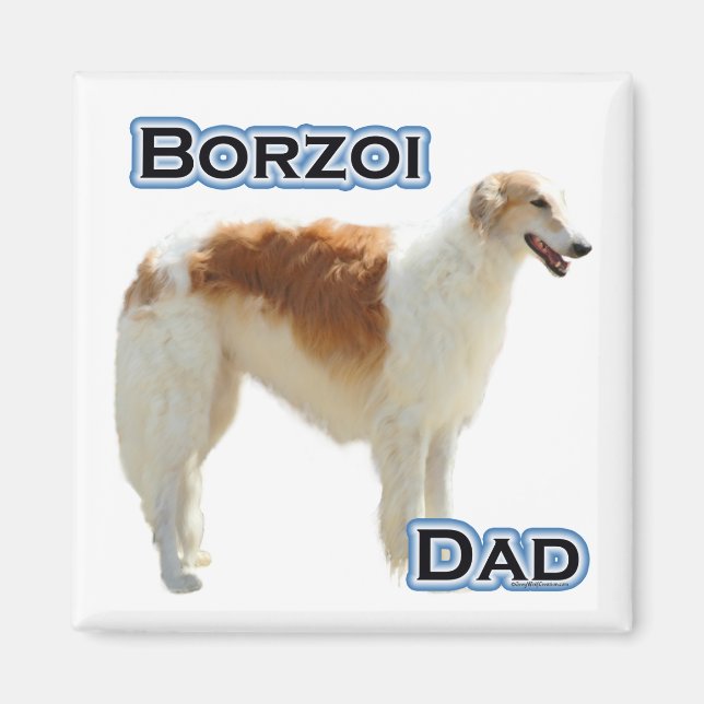 Íman Pai Borzoi 4 - Magnet (Frente)