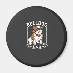 Íman Pai Bulldog Cachorro Óculos de Sol Bandana