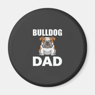 Íman Pai Bulldog Cartoon Amante de Cachorro