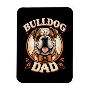 Íman Pai Bulldog – Dia dos Pais com Bulldog Vintage Fof