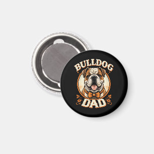 Íman Pai Bulldog – Dia dos Pais com Bulldog Vintage Fof