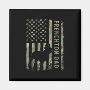 Íman Pai Bulldog Francês Boston Terrier Camuflagem Band
