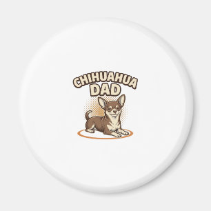Íman Pai Chihuahua Gravura Vintage Design Amante de Cac