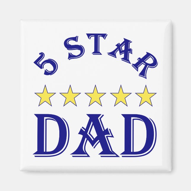 Íman Pai Cinco Estrelas (Frente)