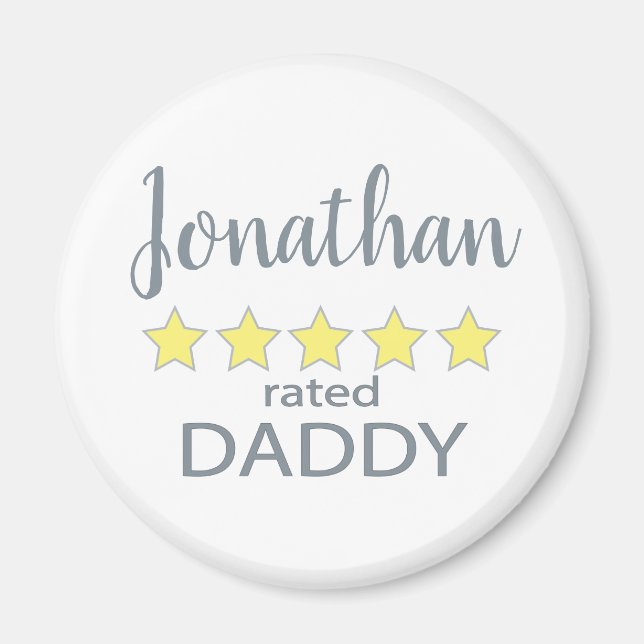 Íman pai classificado com 5 estrelas (Frente)