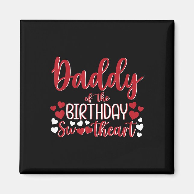 Íman Pai Da Garota De Aniversário Da Querida Bda (Frente)