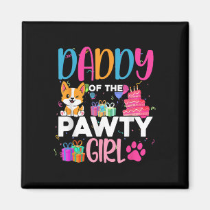 Íman Pai Das Mães De Aniversário Da Família De Cachorro