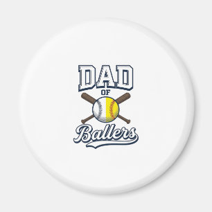 Íman Pai de Atletas Beisebol Softbol Design Vintage_1