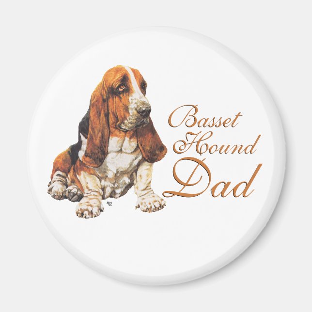 Íman Pai de Basset Hound (Frente)