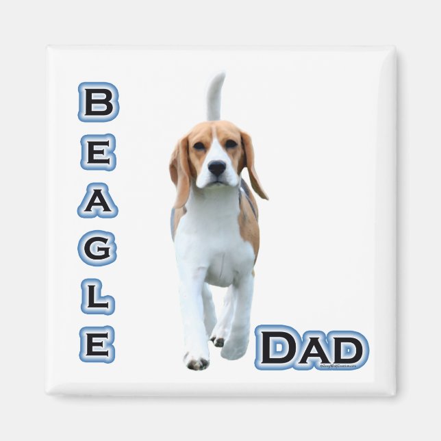 Íman Pai de beagle 4 - Magnet (Frente)