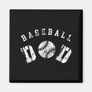 Íman Pai de Beisebol Retrô Feliz Dia dos Pais Para Home