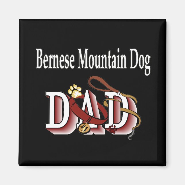 Íman pai de cão da montanha bernês (Frente)