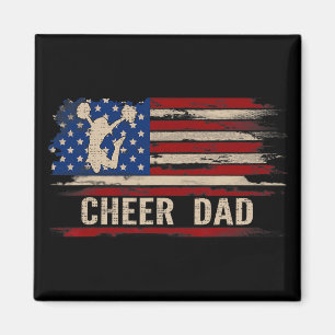 Íman Pai de Cheer Vintage Bandeira Americana dos EUA Ch