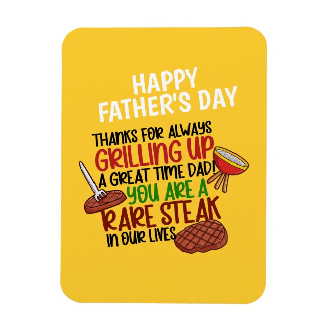 Íman Pai de chef Engraçado Personalizado (Vertical)