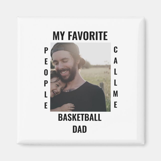 Íman Pai de Esporte Personalizado modelo de foto da mãe (Frente)