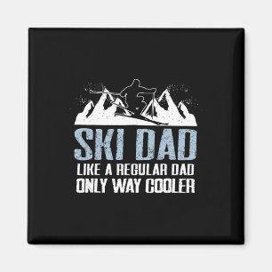 Íman Pai de Esqui Engraçado Skier Adventure Skiover Cot