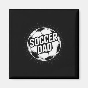 Íman Pai de Futebol Jogador Dedicado Apoio Família Jogo