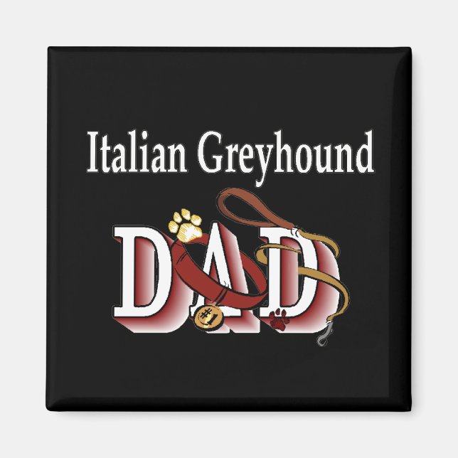 Íman pai de galgos italianos (Frente)