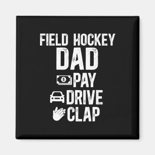 Íman Pai de Hockey Campo Paga Dirige Aplaudi Jogador de