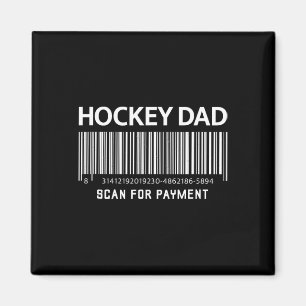 Íman Pai de Hockey Scanear Para Pagamento Piada Engraça