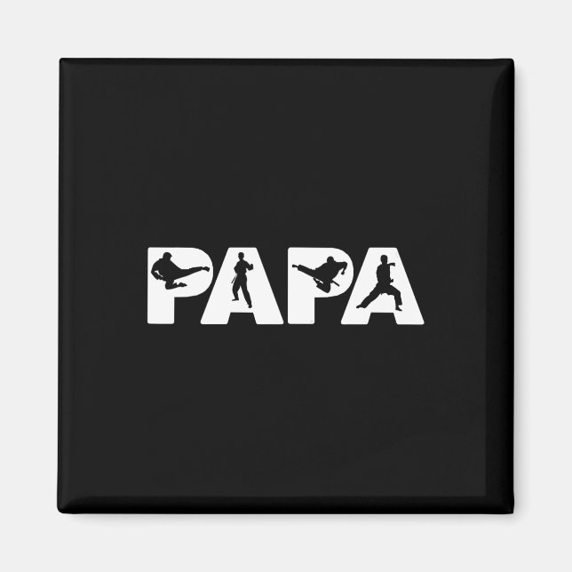 Íman Pai de Karate Pai Divertido Presente de Pai de Kar (Frente)