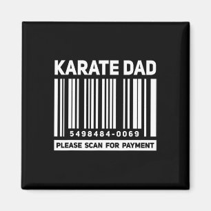 Íman Pai de Karatê Scanear para Pagamento Funny Rcode P