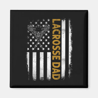 Íman Pai de Lacrosse Bandeira Americana 4 de Julho Dia 
