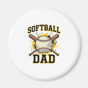 Íman Pai de Softball Vintage Varsity Design de Tacos Cr