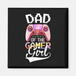 Íman Pai Do Aniversário Do Jogo De Vídeo Da Gamer Girl