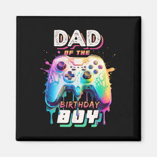 Íman Pai Do Aniversário Do Jogo De Vídeo Que Correspond