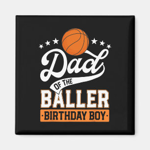 Íman Pai Do Baller Birthday Boy Basball Themed P