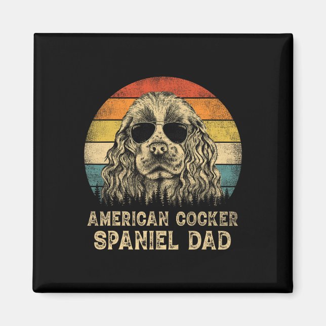 Íman Pai do Cocker Spaniel Americano Amantes de Cães Di (Frente)