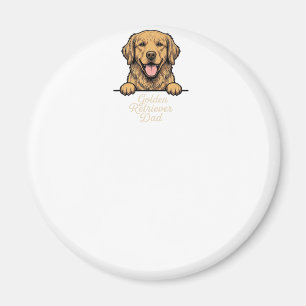 Íman Pai do Golden Retriever Gravação Vintage
