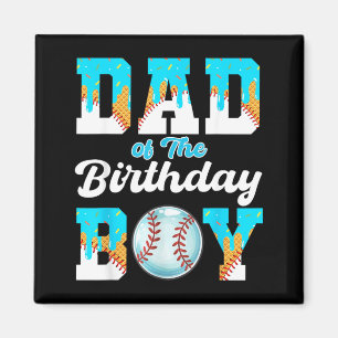 Íman Pai do Menino de Aniversário de Beisebol Sorvete G